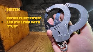 Busted! 👮‍♂️ Chubb IK70 Prison Handcuffs - Levers Picked, Shimmed & Bypassed With 'Stuff'