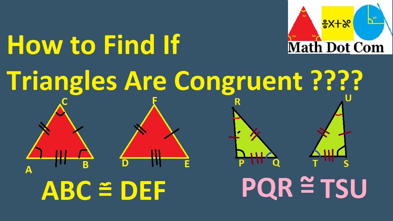 What are Congruent Triangles Conditions for Triangles Congruence