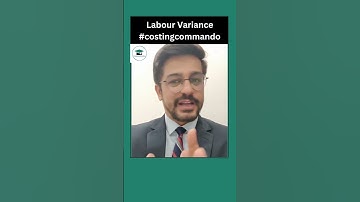 Labour Variance | CA Inter Costing #shorts #costingcommando