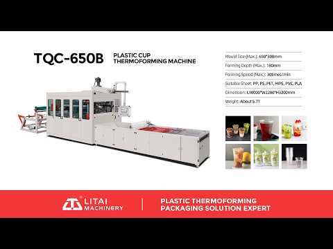 TQC-650B Plastic Thermoforming Machine | Cup, Tray & Food Container Production Line