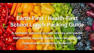 Improve Your Child's Eco-Footprint & Health: A School Lunch Packing Guide For Parents