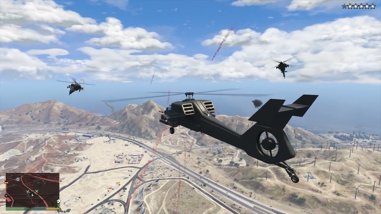 GTA 5 - Sandy Shores Airfield Merryweather Massacre + Ten Star Escape