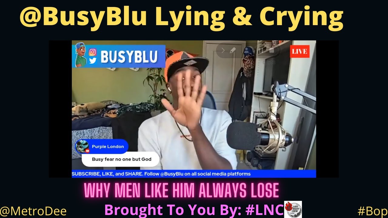 @BusyBlu Starting The Day Off Lying & Crying… – Brought To You By #LNC