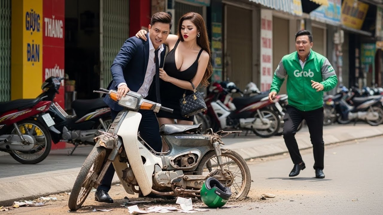 Anh Xe Ôm Đang Ngồi Vỉa Hè Bắt Gặp Vợ Ngoại Tình, Nhân Tình Phá Xe Và Làm Nhục Anh