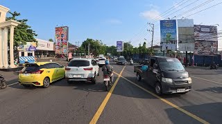 Suasana Jalan Kota Semarang Saat Jam Berangkat Kerja | Jalan Padat Kendaraan