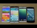 Android 5 0 Lollipop Samsung Galaxy S5 Vs LG G3 Vs Nexus 5 Vs Galaxy S4 Which Is Faster 4K