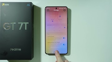 Realme GT 7T: Hoe de cirkel voor zoeken in- of uitschakelen