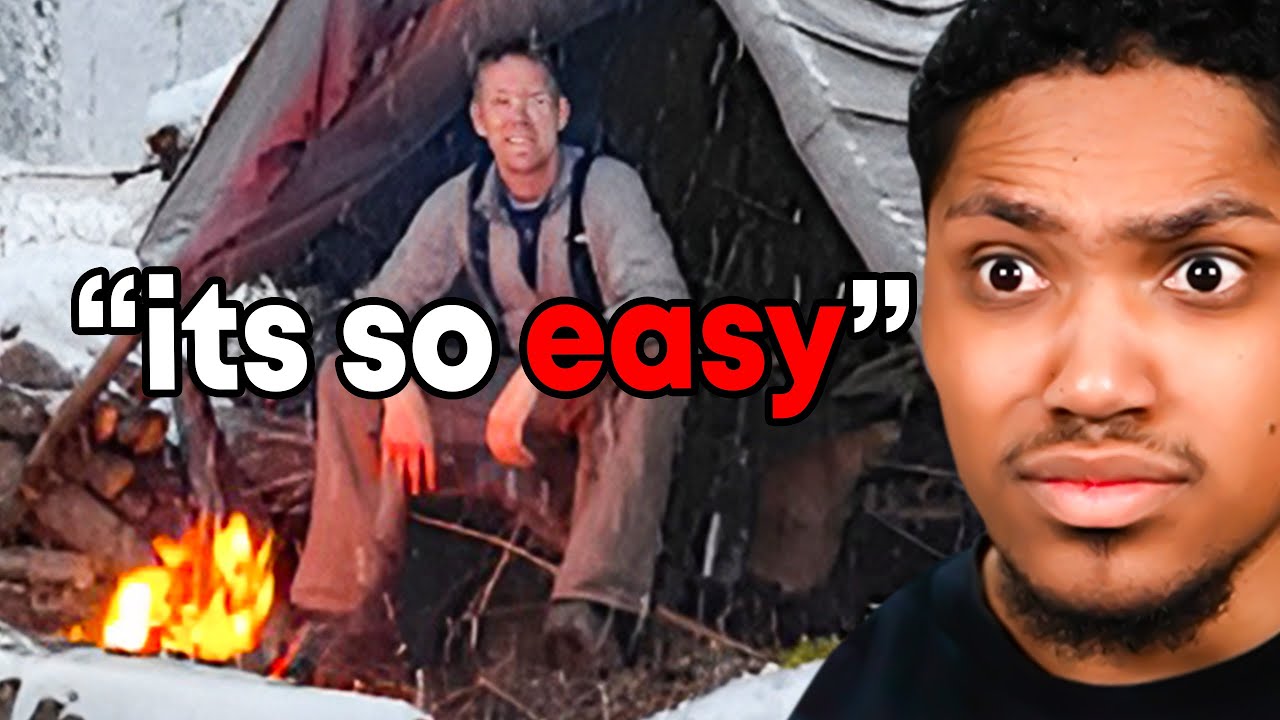 Luke Camped In a Snowstorm With NO SHELTER😳