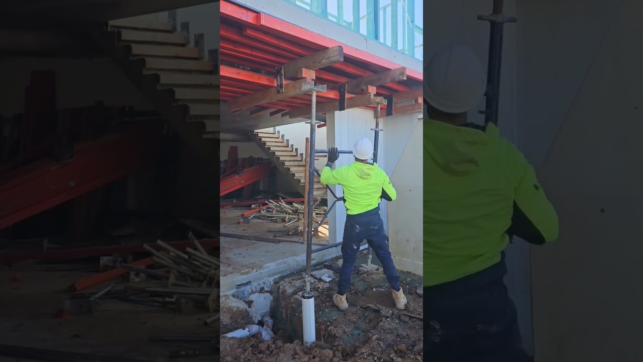 formwork removal basement suspended 