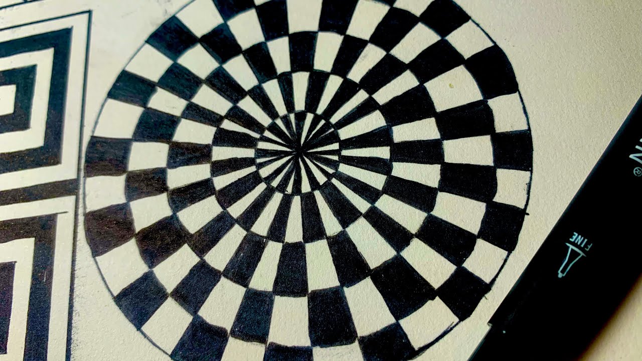Easy Geometric Pattern for Beginners | Relaxing Art - YouTube