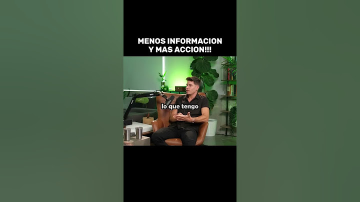 MENOS INFORMACION Y MAS ACCION!!!
