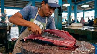 ⚡ Professional Tuna Cutting Skills That Make Every Slice Look Absolutely Perfect