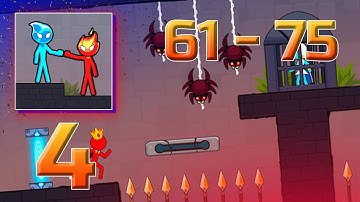 Stickman Red And Blue | Stick Adventure + SECRET PLACES (Levels 61 - 75)