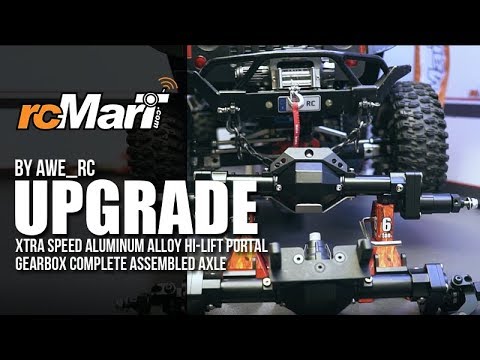 Upgrade - Xtra Speed Aluminum Alloy Hi-Lift Portal Gearbox Complete Assembled Axle by Awe_RC