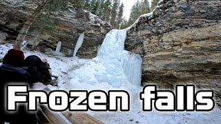 First Time Seeing a Frozen Falls! | Kananaskis Troll Falls