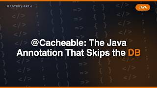 @Cacheable: The Java Annotation That Skips the DB