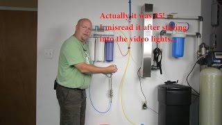 iSpring Reverse Osmosis Filter Installation in Basement