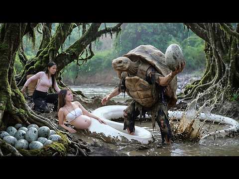 A Girl Saves A Pregnant Snake Woman From The Turtle Men’s Deadly Hunt - #68 / Hmoob film