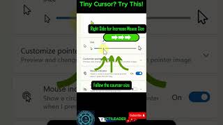 Make mouse cursor bigger or smaller on win 10/11 #shots #windows #mouse #cursor #pctips #techtips