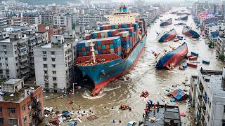 100 Biggest Ship Collisions and Mistakes - Ships in storm Giant Monster Waves - Caught On Camera 13