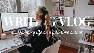 a week in my life as a fulltime author  ✍ cozy productive writing vlog, BTS of an authorpreneur