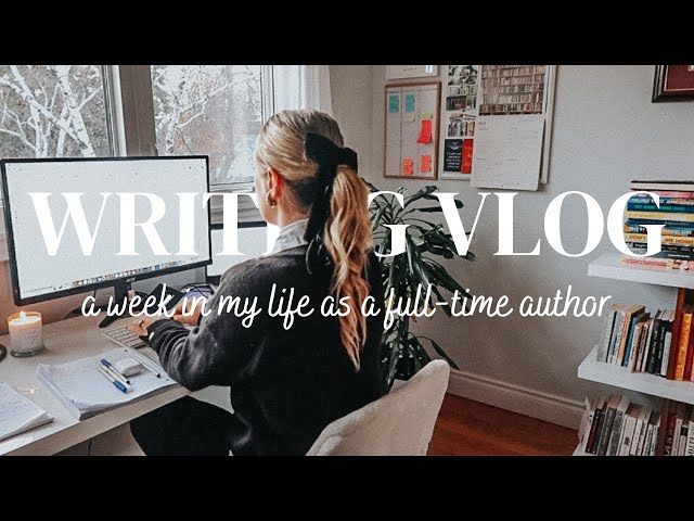 a week in my life as a full-time author 🕯📖 ✍️ cozy productive writing vlog, BTS of an authorpreneur class=