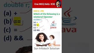 One MCQ Daily | ICSE Java Class X| By Khurana Sir #icsecomputer #computereducation #icsejava