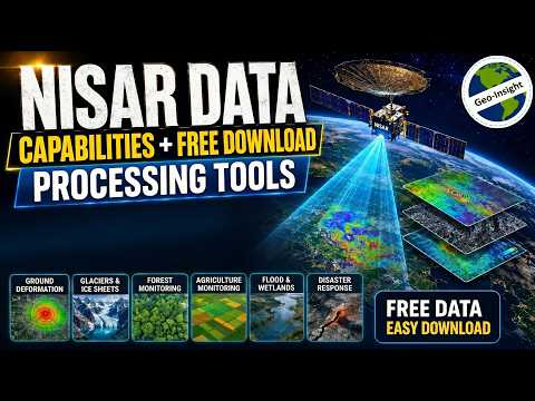 NISAR Satellite Data Guide:  Capabilities, Free Download Sources, and Processing Tools