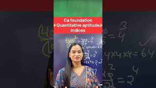 Ca foundation QUANTATIVE aptitude indices || #commerceshorts #cafoundation #indices #indcrsrule #ca