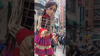 Meet Little Amal. A 12 ft. tall puppet of a Syrian refugee,