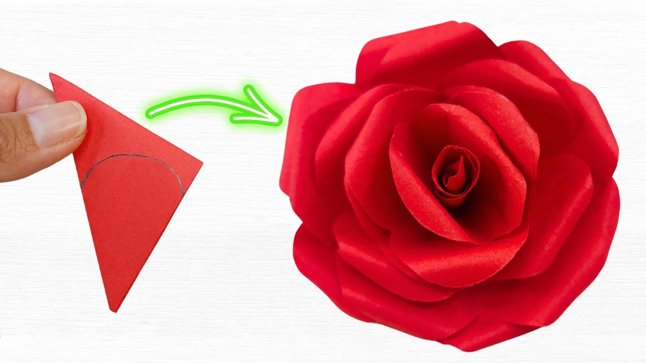 🌹 DIY Cómo Hacer una ROSAS de PAPEL Iris - Fácil y Rápido - Manualidad de Regalo para Mujer | Mamá