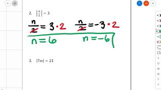 4/28 - Absolute Value #1 - Algebra
