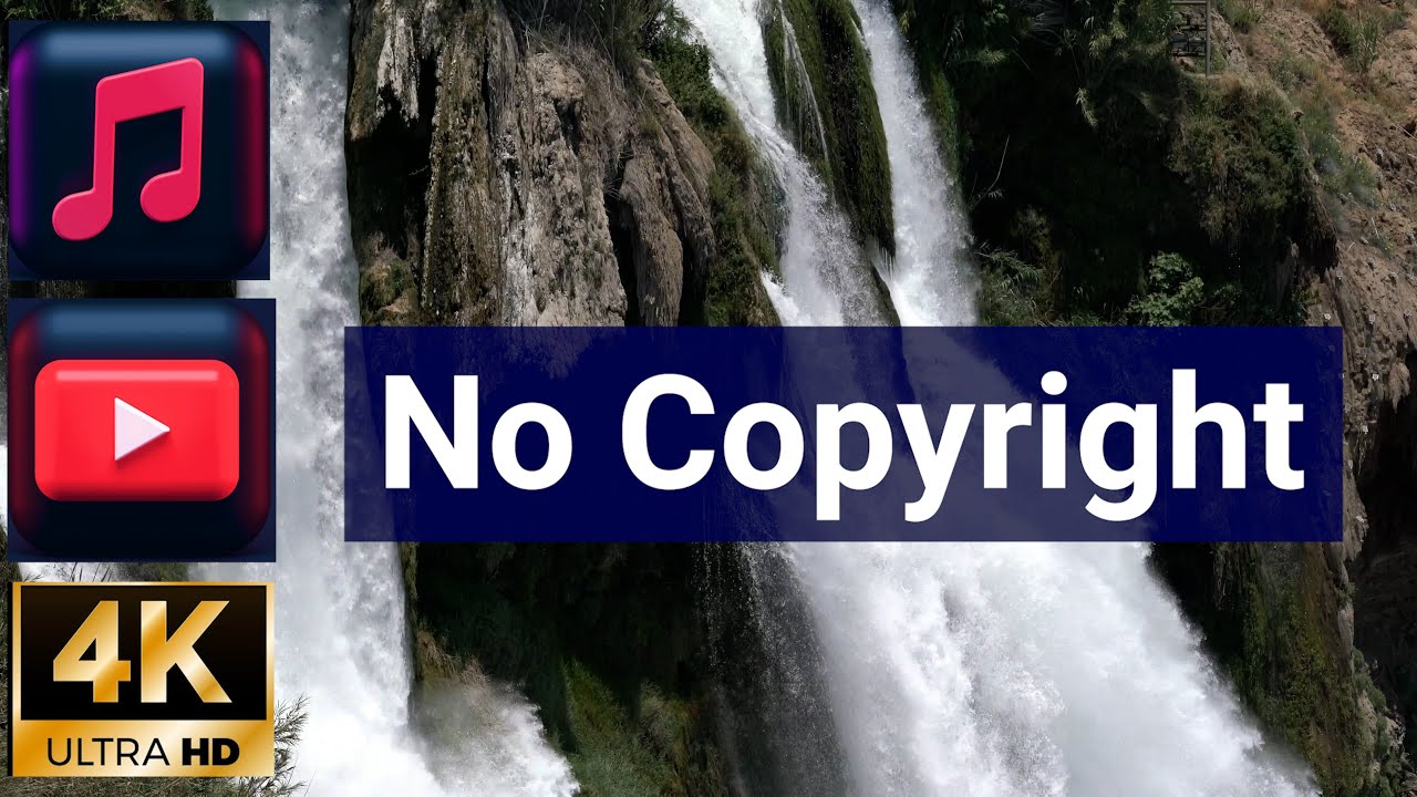 No Copyright Happy Background Music - Waterfall Water River Nature Video Footages Free Download