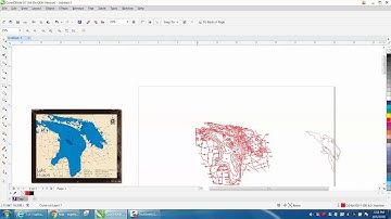 Corel Draw Tips & Tricks Lake Map with LOTS of layers PART 2