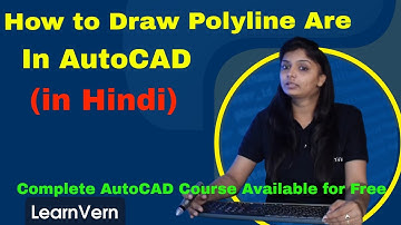 How to Draw Polyline arc in AutoCAD? What is Pline in AutoCAD - Complete Video Tutorial in Hindi