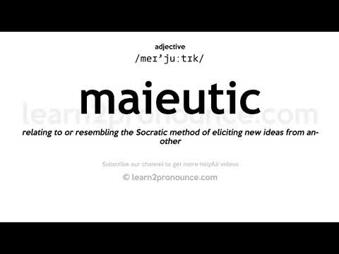 การออกเสียงของ Maieutic | ความหมายของ Maieutic