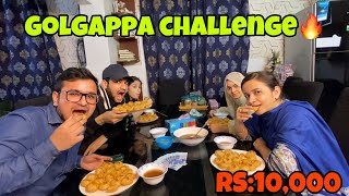 Golgappa challenge with family🔥|| jeetny k liye sab ny jaan lagadi😅