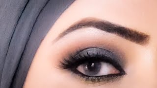 Gray Smoky Eye Makupe, Easy And Fast Eye Makup Tutorial...