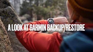 Garmin backup and restore function explained screenshot 5