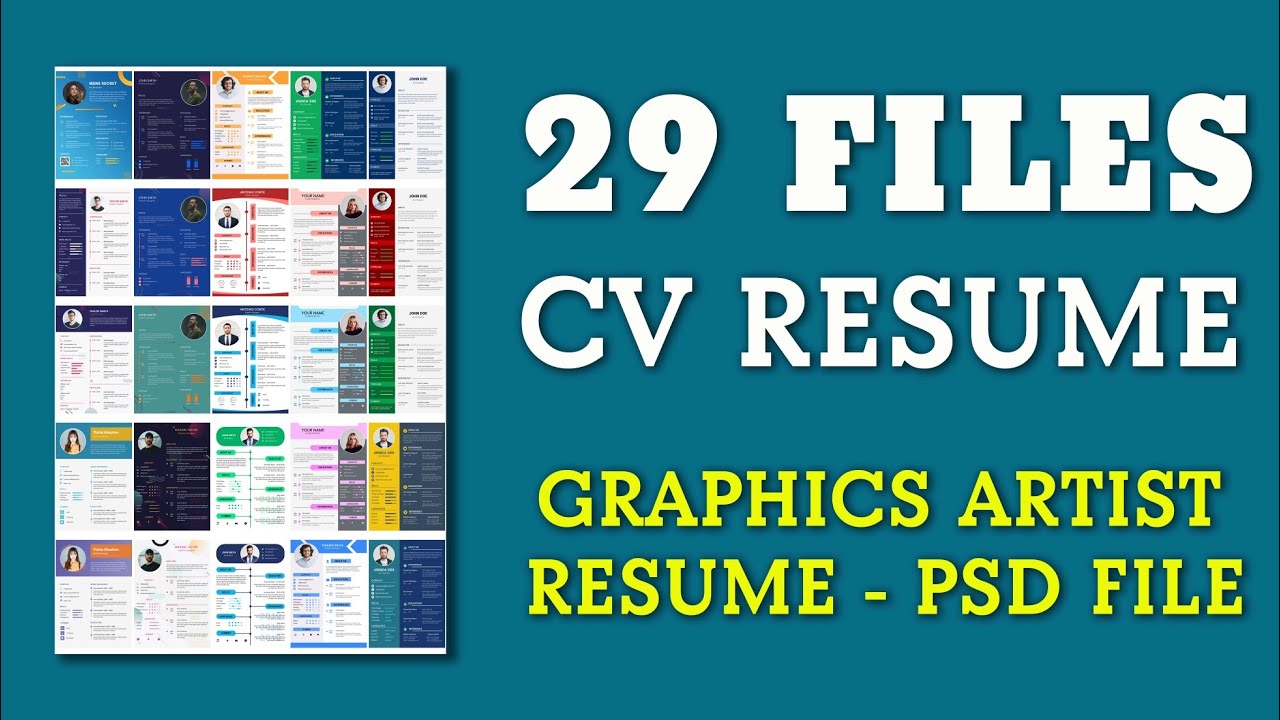 เทมเพลต เรซูเม่  2022 Update  RESUME TEMPLATE - FREE PSD DOWNLOAD