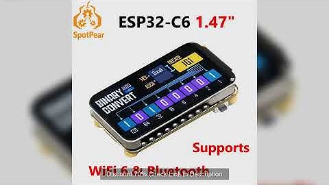 Waveshare ESP32-C6 1.47inch Display Development Board 172×320 Supports WiFi 6 & Bluetooth ESP32 1.47