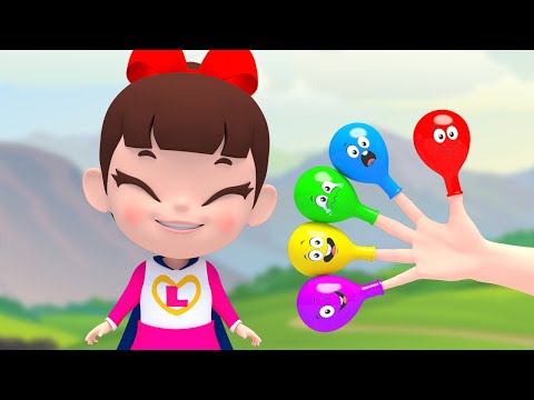 5 Colors Finger Family | <strong>Beep</strong> <strong>Beep</strong> Wheels On The Bus Songs For Kids More Nursery Rhymes | Super Lime
