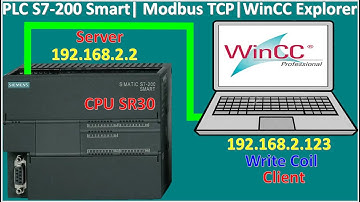 PLC S7-200 Smart Modbus TCP Server| WinCC Explorer Modbus TCP Client