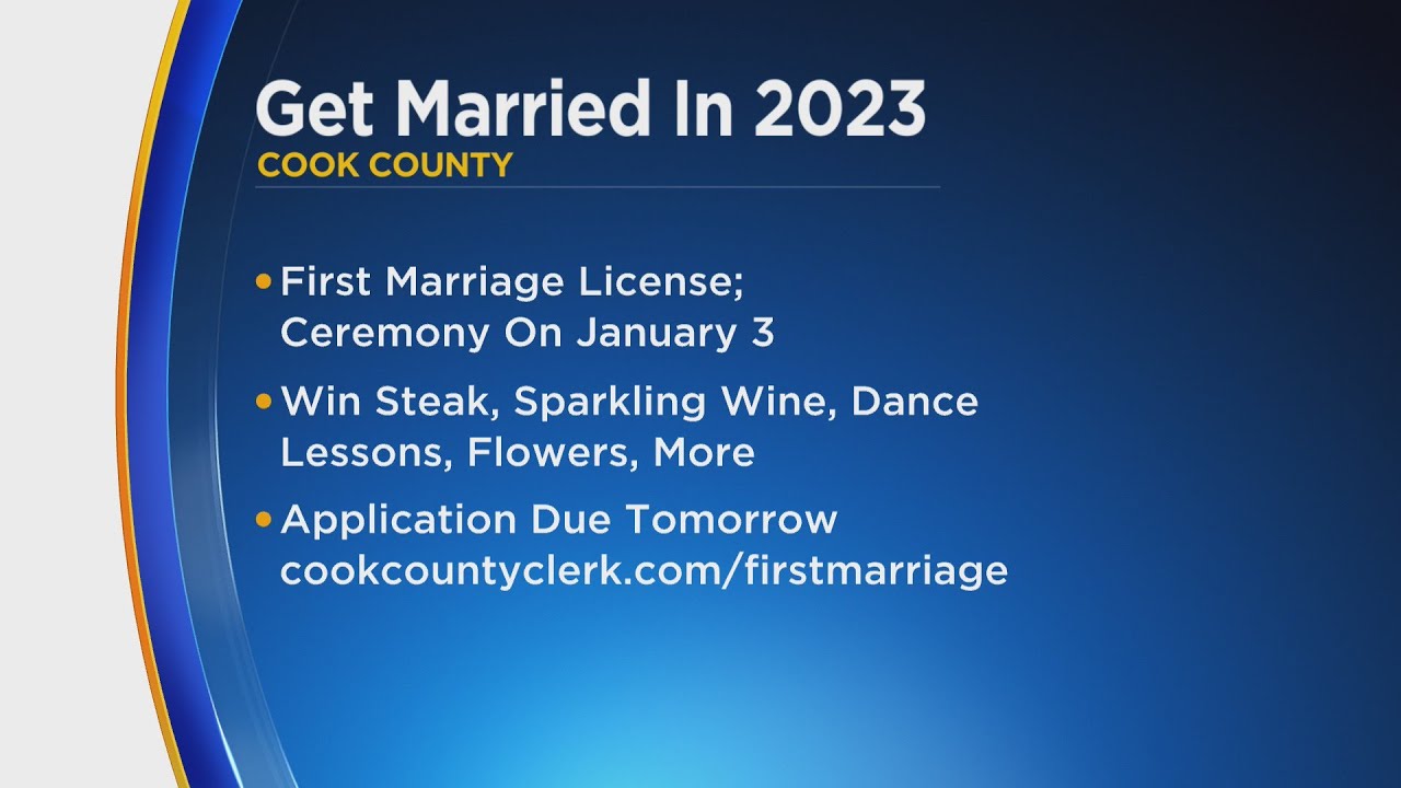 Applications for first 2023 Cook County marriage license now open YouTube