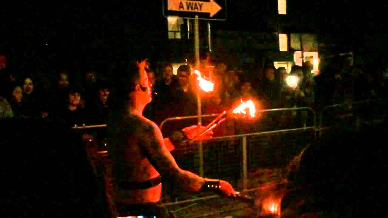 Nuit Blanche fire juggling slow motion