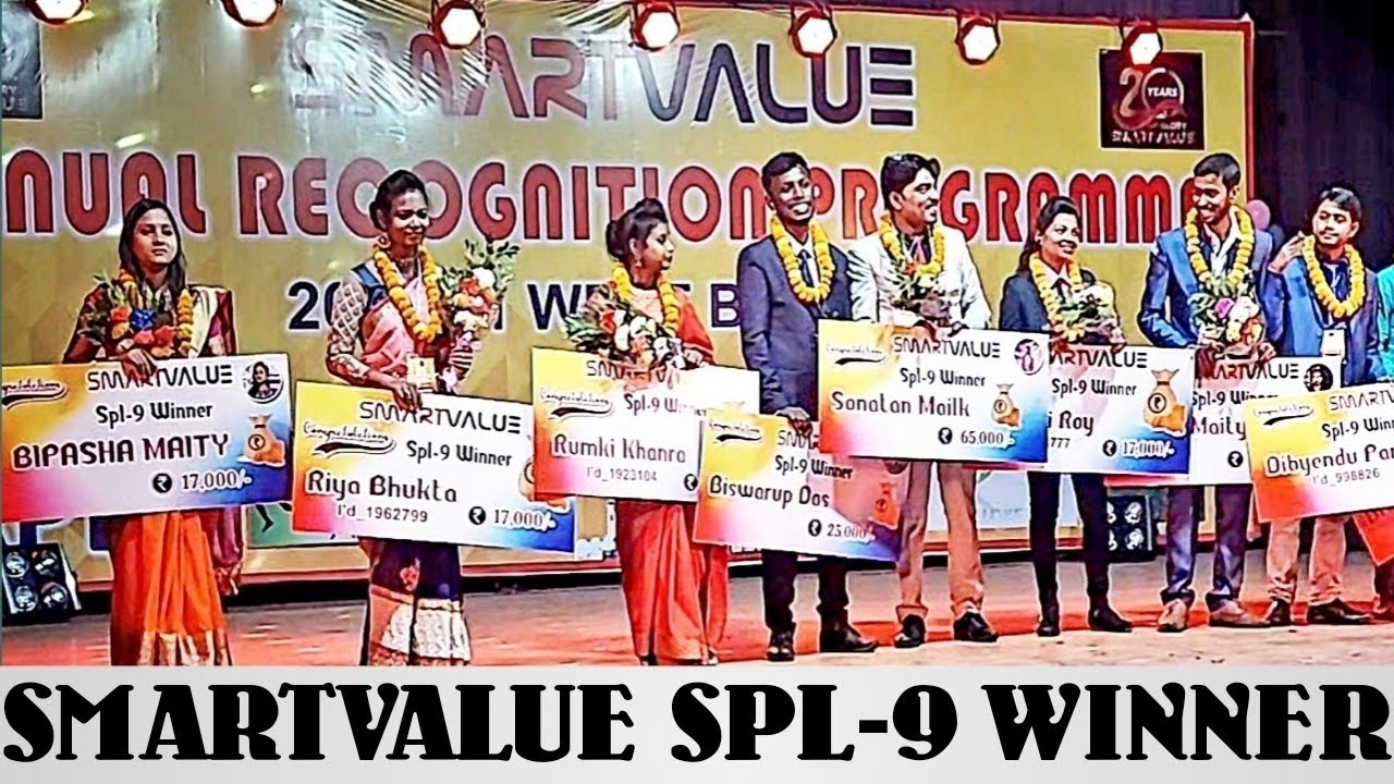 Smartvalue Recognition Program || SPL 9 WINNER 🏆 - YouTube
