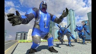 Gorilla Robot Rampage | Bigfoot Gorilla Attack Transforming Robot Monster | Android GamePlay screenshot 3