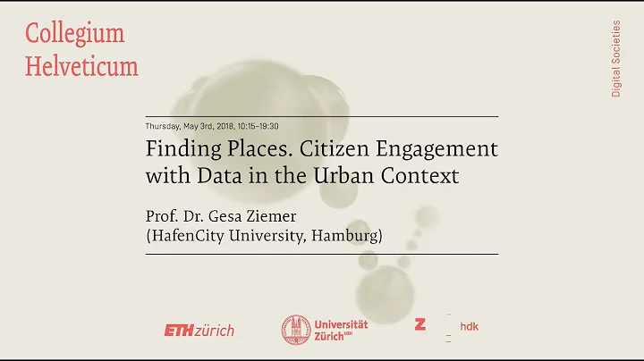 Gesa Ziemer: Finding Places. Citizen Engagement wi...