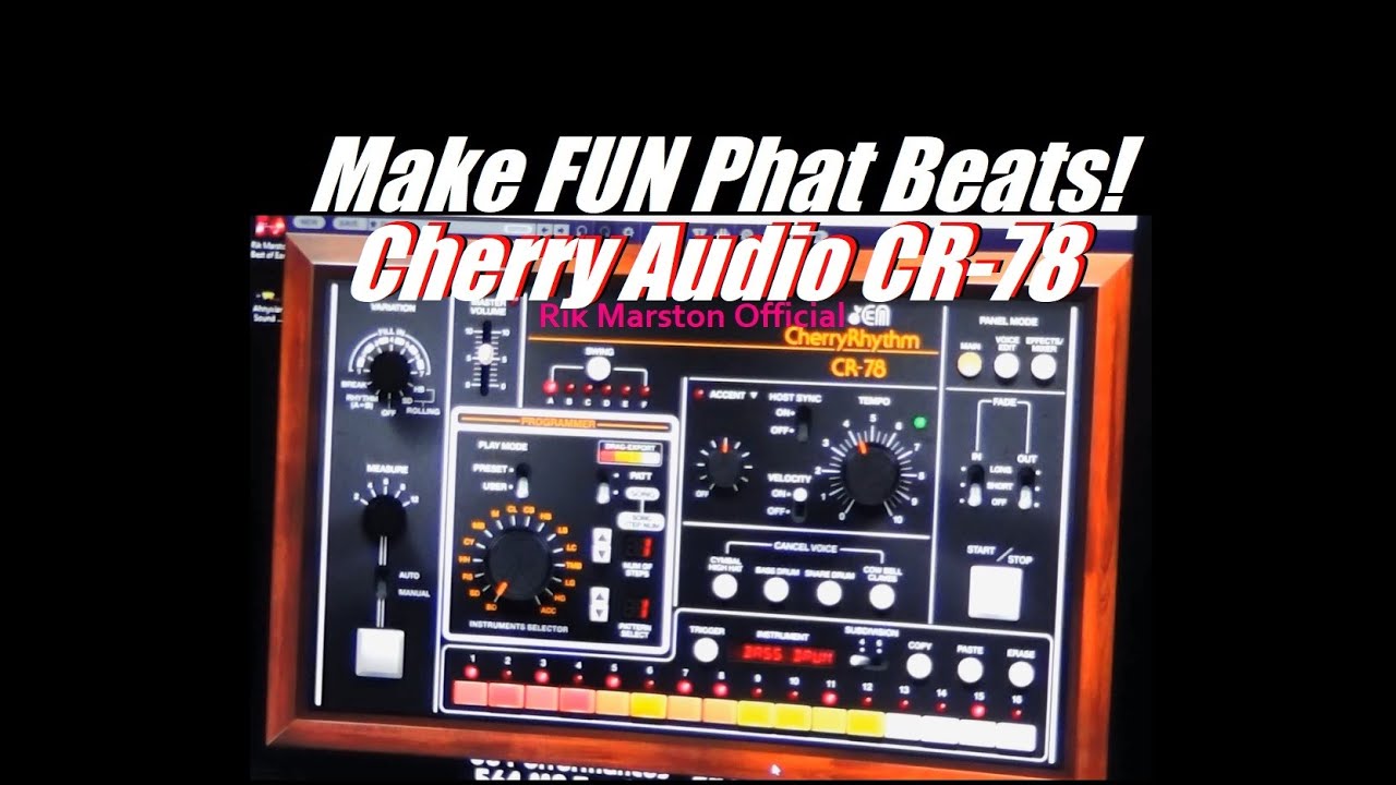 Cherry Audio CR-78 Make FUN Phat Beats Virtual Drum Machine Synthesizer
