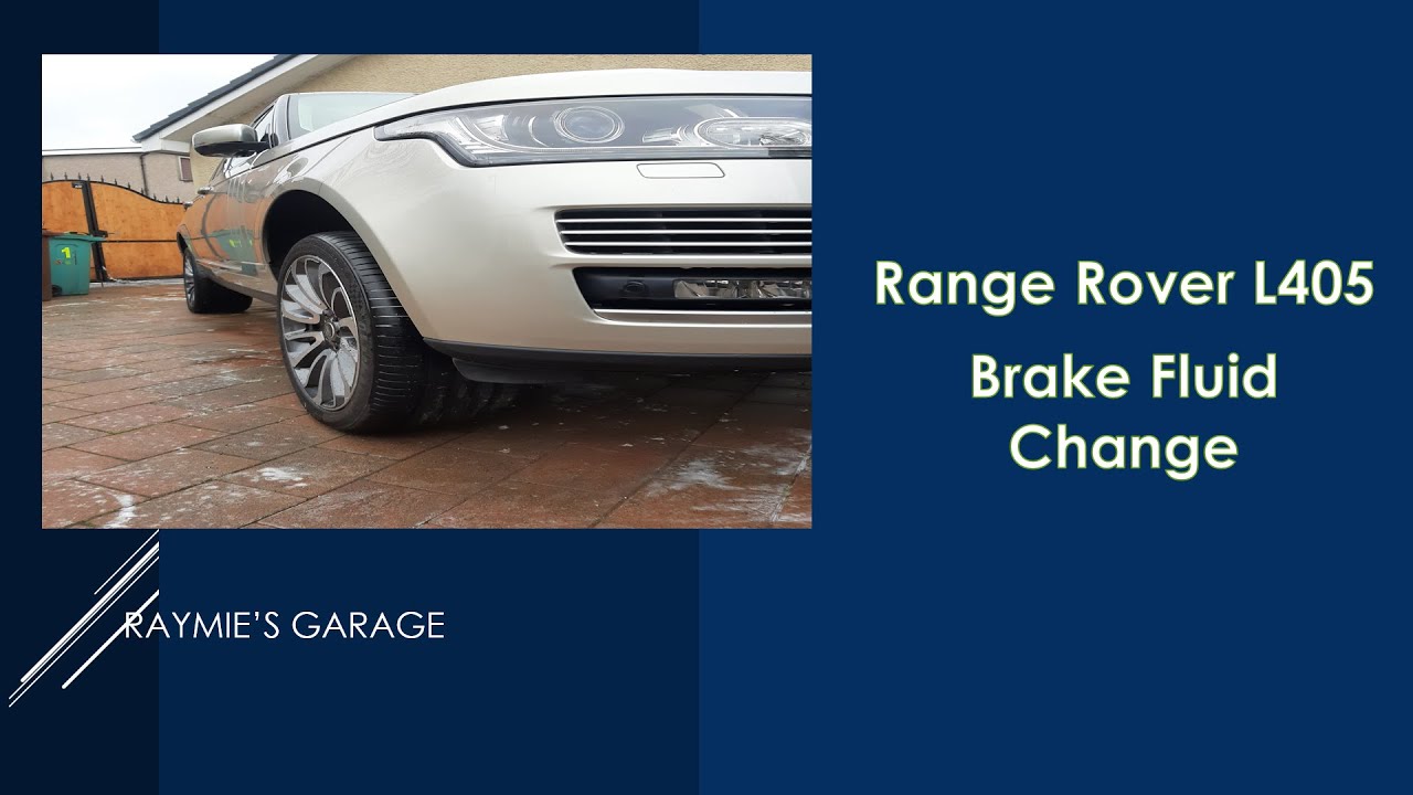 Range Rover L405 Brake fluid change YouTube